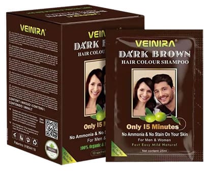 Sampon colorant,  plicuri 10 x 25 ml, SATEN INCHIS